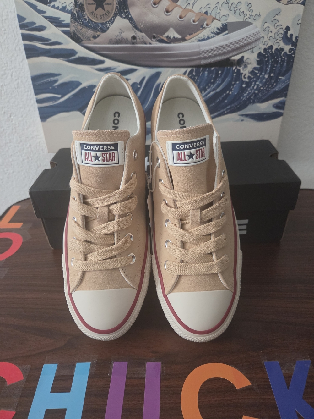 Brand New Converse All Star Men's Low-Top Sneakers - Beige/Suede